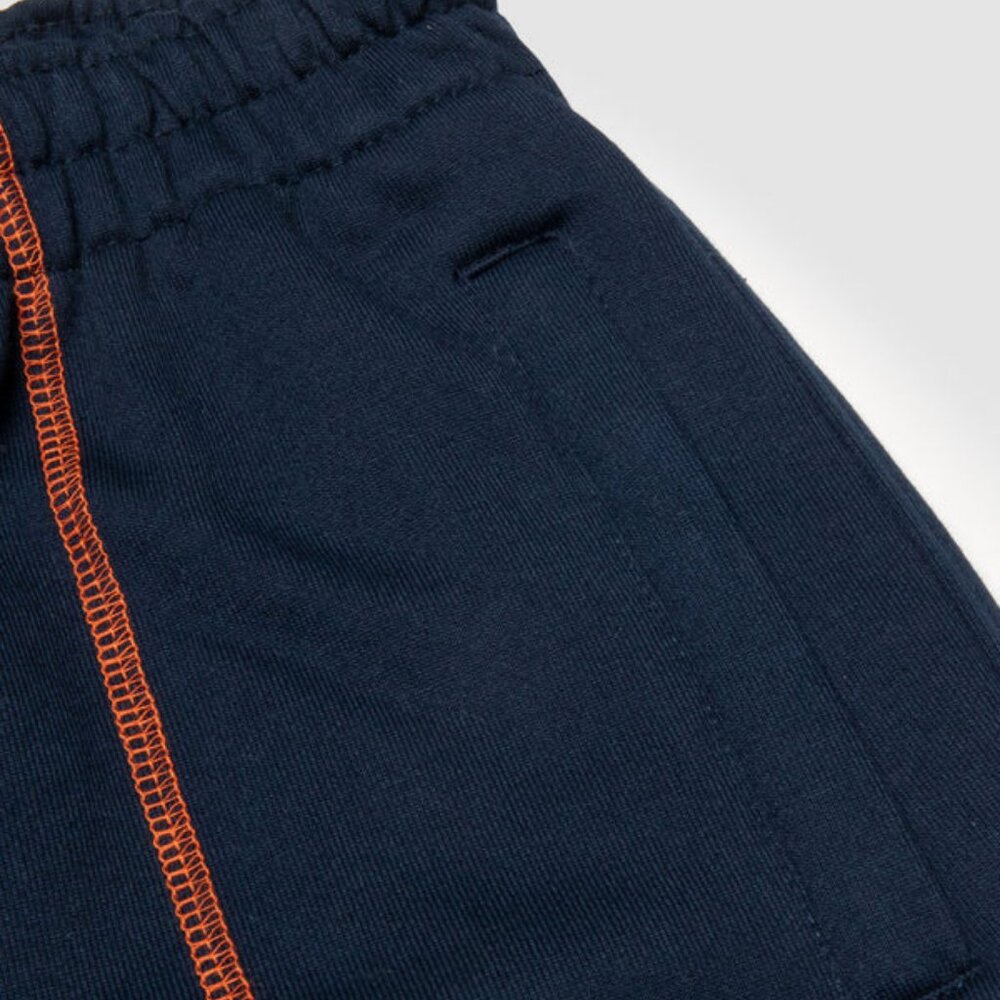 AACA Joggers w/ Color Contrast Stitch 90s Hip Hop Sweatpants Multicolor - Picture 5 of 8